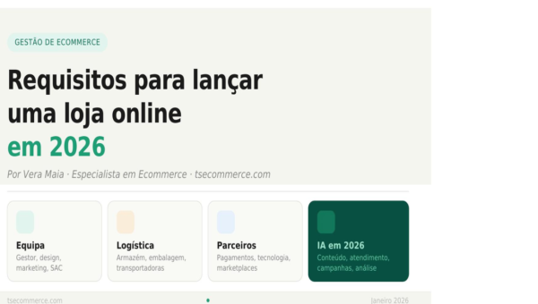 Requisitos para lancar uma loja online em 2026